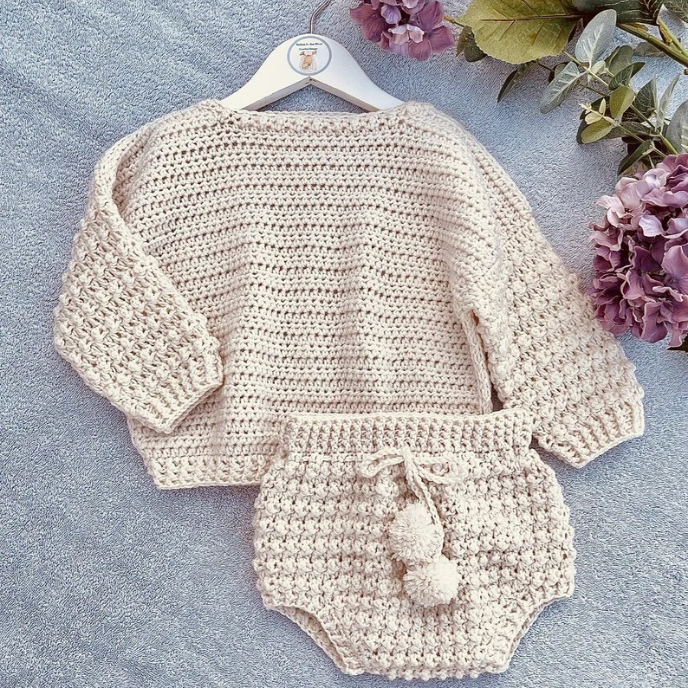 Crochet Sweater for Baby and Child - 0-6 Months to 8 Years
