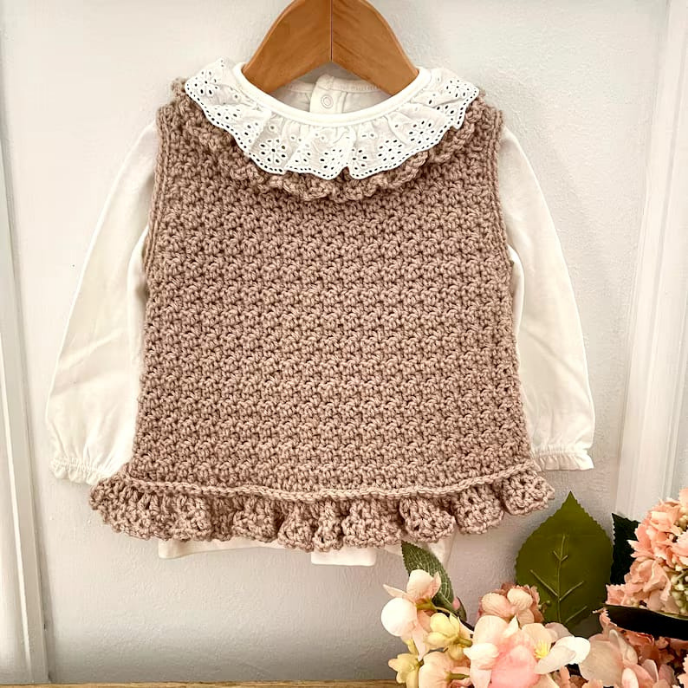Crochet Top for Babies/Girls - Newborn to 6 Years