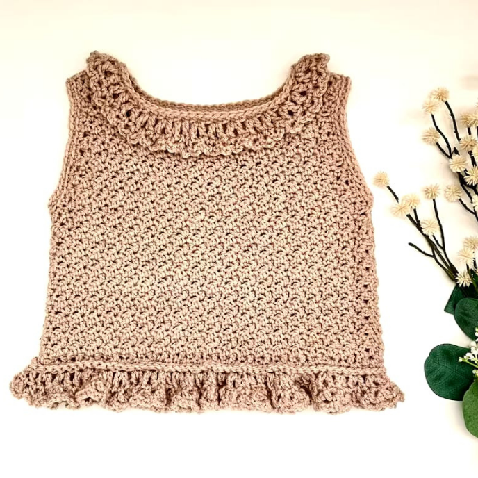Crochet Top for Babies/Girls - Newborn to 6 Years