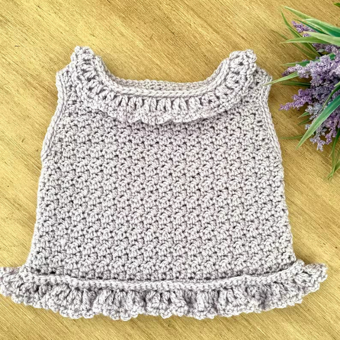 Crochet Top for Babies/Girls - Newborn to 6 Years