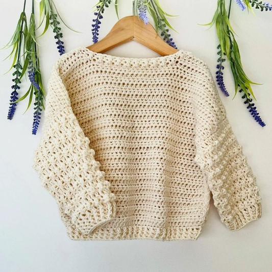 Crochet Sweater for Baby and Child - 0-6 Months to 8 Years