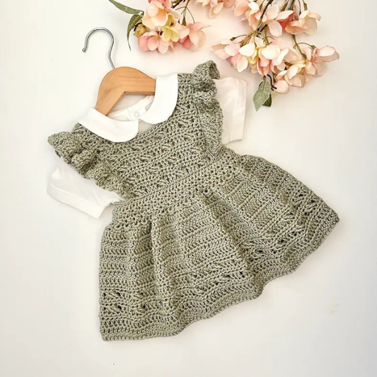 Crochet Dress for Baby or Girl - Newborn to 8 Years