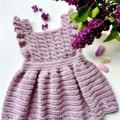 Crochet Dress for Baby or Girl - Newborn to 8 Years