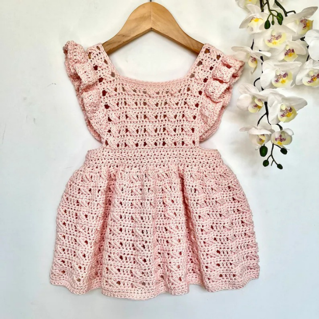 Crochet Dress for Baby or Girl - Newborn to 8 Years