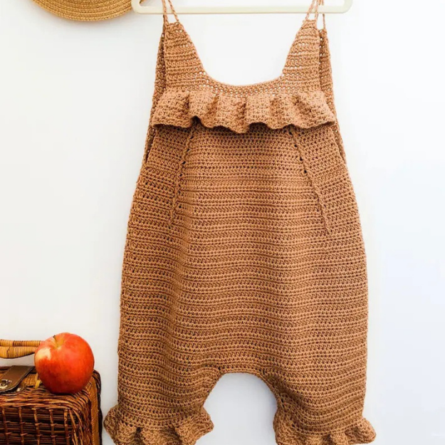 Crochet Baby Romper - Newborn to 36 Months