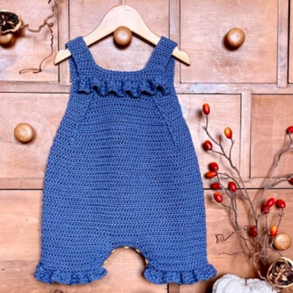 Crochet Baby Romper - Newborn to 36 Months