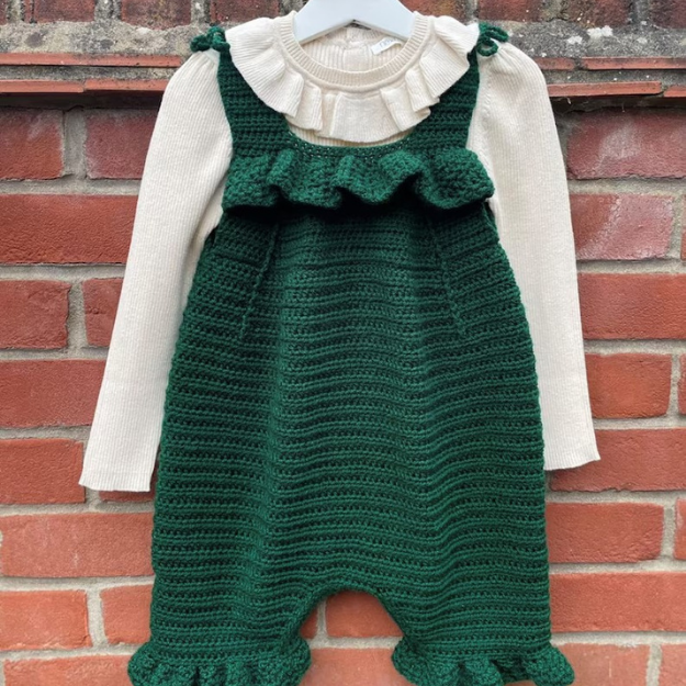 Crochet Baby Romper - Newborn to 36 Months